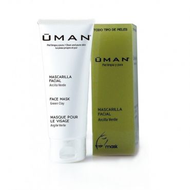 Mascarilla Facial Arcilla Verde UMAN. Tubo 100 ml