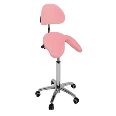 Taburete PONY silla de montar con respaldo S3661