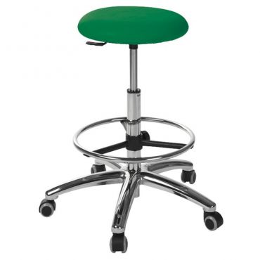 Taburete circular con reposapies S5610