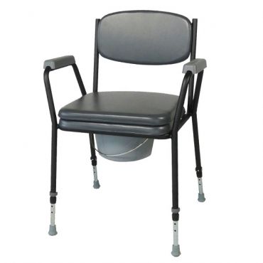 Silla con WC negra