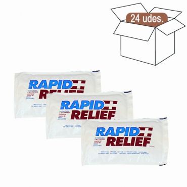 Compresas frio y calor reutilizables Rapid Relief Blanca - 15 x 26 cm 